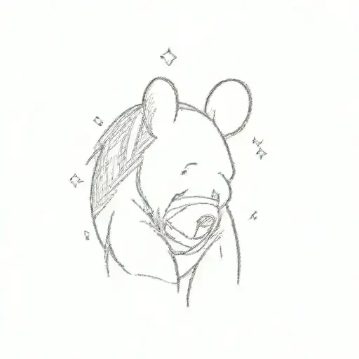 winnie the pooh tattoo design idea