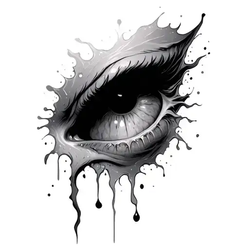 skin tear on form tattoo design idea
