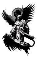 create a tattoo design of the story of job in the bible in the form of a tattoo sleeve tattoo design idea