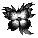 Lotus Butterfly tattoo design idea