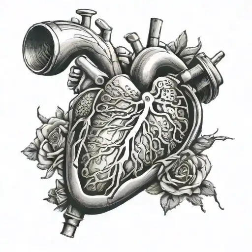 cardiac sonography themed tattoo tattoo design idea