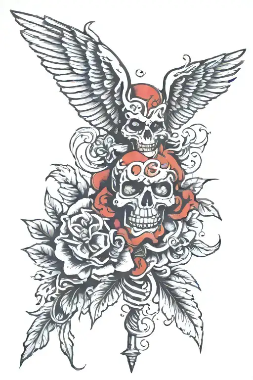 Not Without Danger tattoo design idea