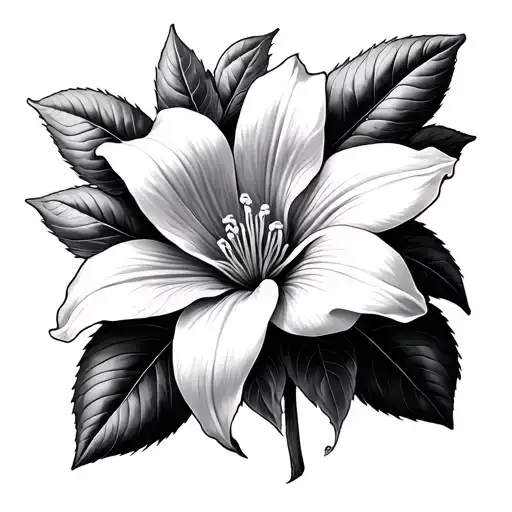 Clematis tattoo design idea