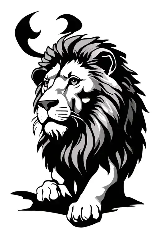 Lion of judah tattoo design idea