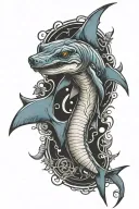 hammerhead shark tattoo design idea