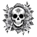 Day Of The Dead tattoo design idea