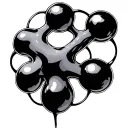 oxygen molecule tattoo design idea