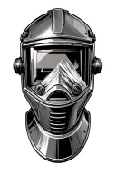 sugar scoop welding helmet tattoo design idea