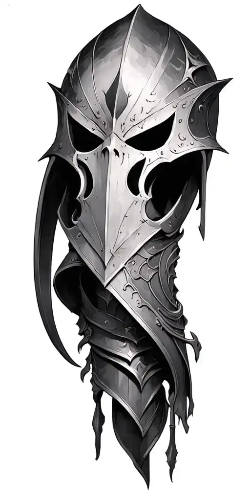 dark souls style art tattoo design idea