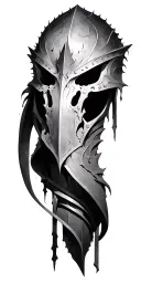 dark souls style art tattoo design idea