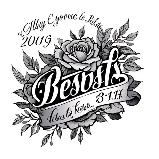 sons birthdate and name tattoo tattoo design idea