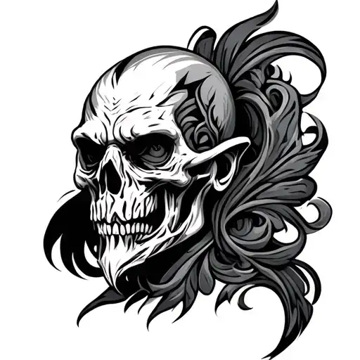 elder scrolls tattoo design idea