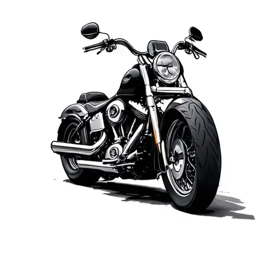 harley davidson motorcycle tattoo design idea