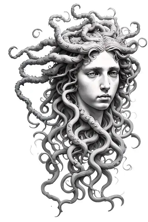 medusa greek mythology tattoo design idea
