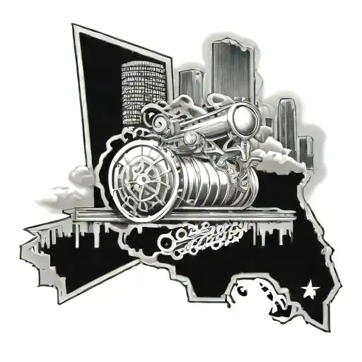 Houston Texas tattoo design idea