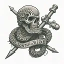 join or die flag morphing tattoo design idea