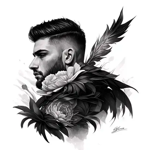 Create the design of a tattoo with: Men's Tattoo Design - Shoulder to the middle of the forearm: Colorful Realism tattoo design idea