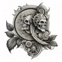 Chronos and Kairos tattoo design idea