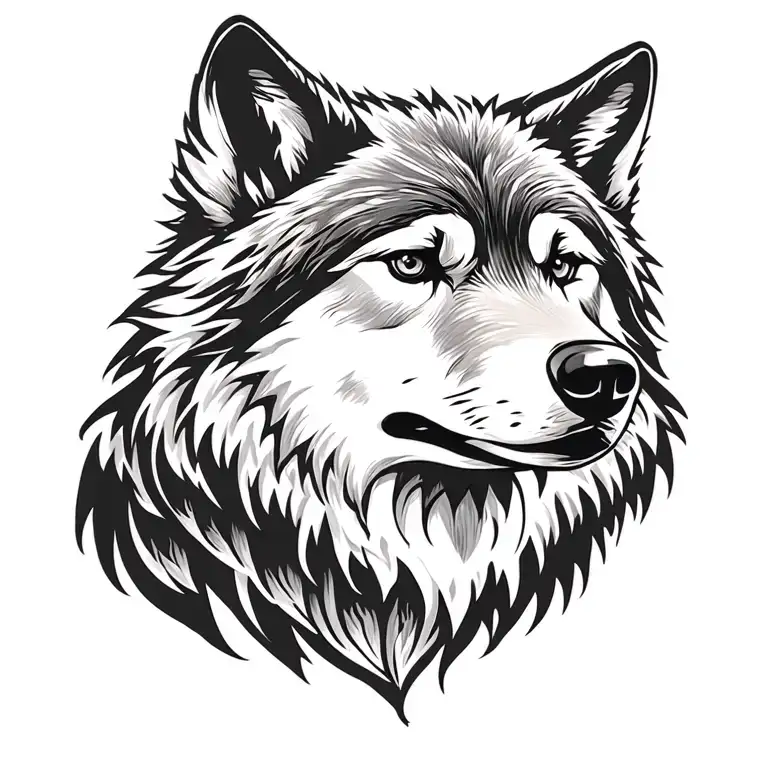 wolf face tattoo design tattoo design idea