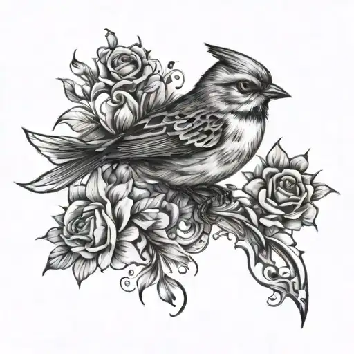 Lark tattoo design idea