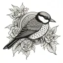 Lark tattoo design idea