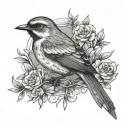 Lark tattoo design idea