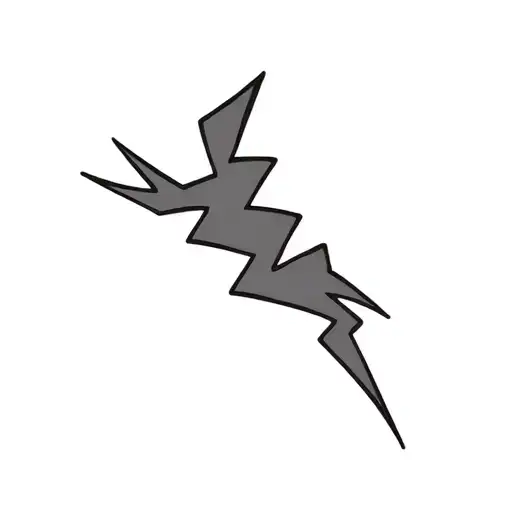 Coverup Lightning Bolts tattoo design idea