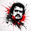 Pablo Escobar tattoo design idea