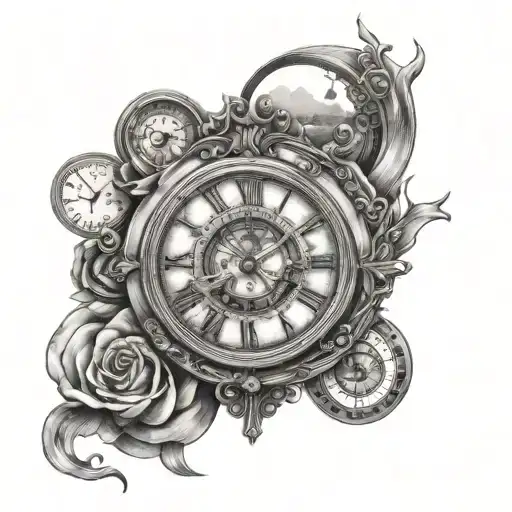 Time Travel tattoo design idea