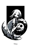 soul eater moon tattoo design idea