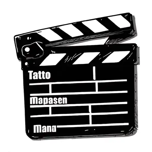 Clapperboard tattoo design idea