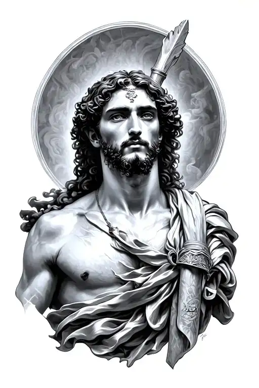 St Sebastian tattoo design idea