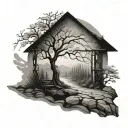 solitude tattoo design idea