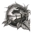 solitude tattoo design idea