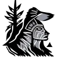 Navajo two grey hill design tattoo design idea