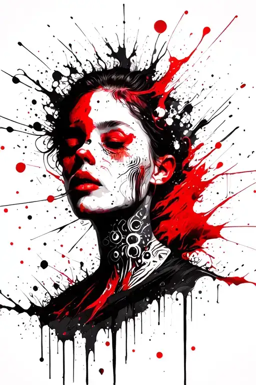 spiritual and science mix  tattoo design idea