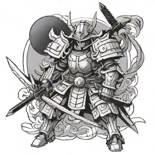 samurai gundam tattoo design idea