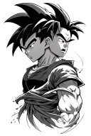 Goku y Vegeta y shen long tattoo design idea