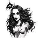 Sexy Vampire tattoo design idea