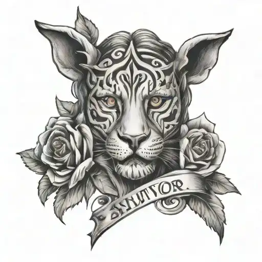 Survivor Of Abuse tattoo design idea