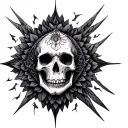 Womb ruler tattoo design idea