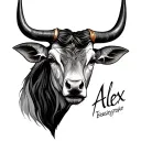 Alex, Taurus, Basingstoke tattoo design idea