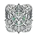 bipolar disorder awareness symbol tattoo design idea