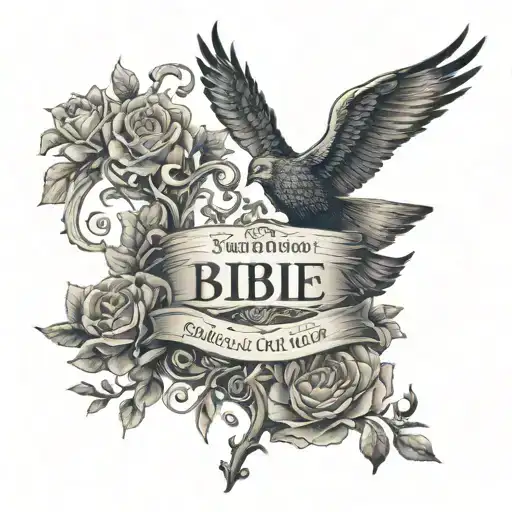 1978 Bible quote tattoo design idea