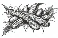 Korn and Bread tattoo design idea