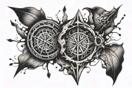 shattered DNA neo trad tattoo design tattoo design idea