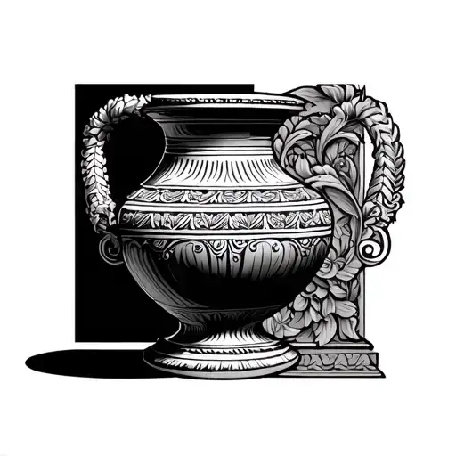 Greek Vase tattoo design idea