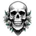 Irish Skull tattoo design idea