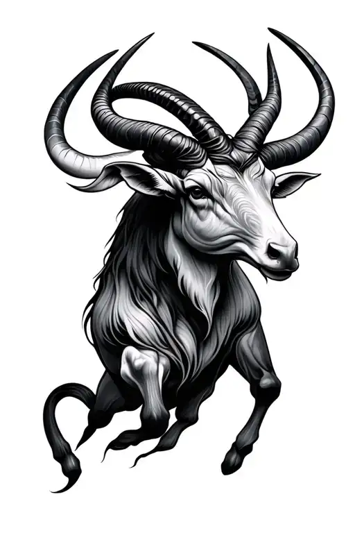 Taurus And Capricorn tattoo design idea