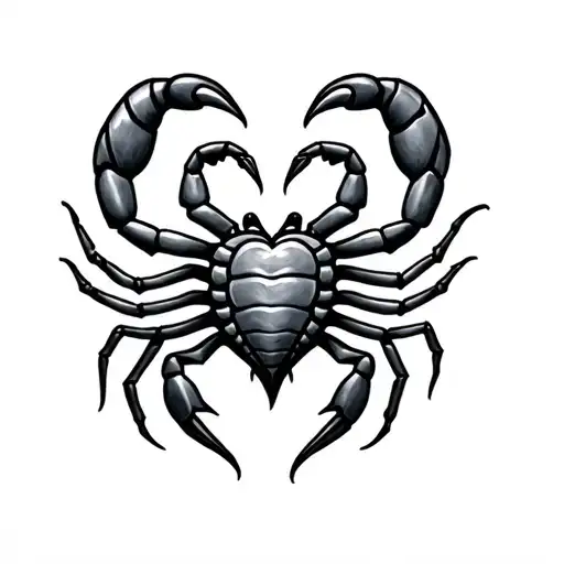 matching small heart scorpion tattoo design  tattoo design idea